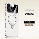 CASESUN Heat-Dissipation Pivot Leather Case for iPhone 17/16/15 Series