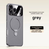 CASESUN Heat-Dissipation Pivot Leather Case for iPhone 17/16/15 Series