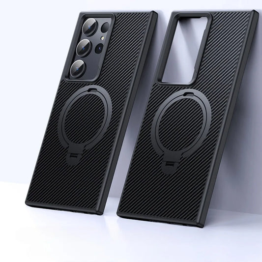 360° Magnetic Ring Stand Case for Galaxy S25 Ultra| CASESUN®